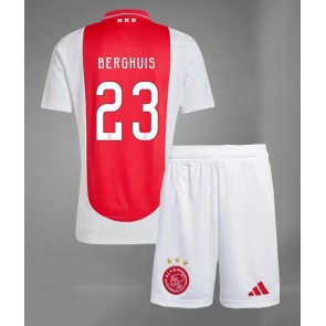 Ajax Steven Berghuis #23 Domaci Dres za Dječji 2024-25 Kratak Rukavima (+ kratke hlače)